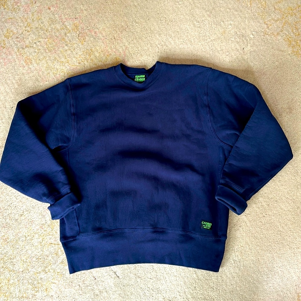 Special Edition by Camber size large (L), navy blue crewneck sweatshirt